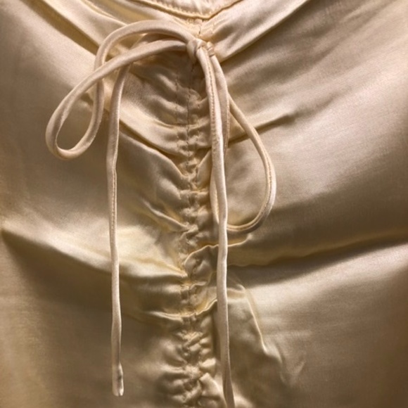 ZARA Classy Satin Skirt w Long Slit, M, NWT - Picture 5 of 8